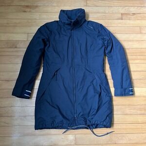 Helly Hansen Helly Tech Protection Navy Blue Rain Jacket Parka Womens Large